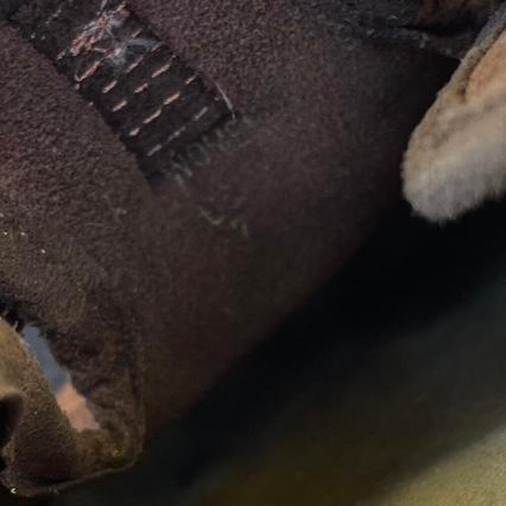 Vintage American Eagle Suede Brown Clog Slide On Sandals Size 7 - Picture 3 of 8